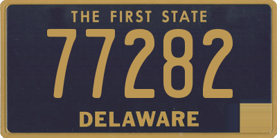 DE license plate 77282