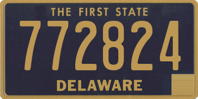 DE license plate 772824
