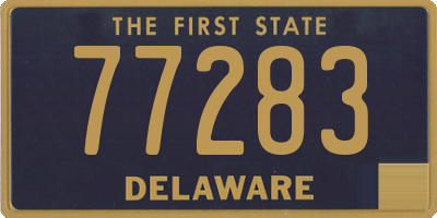 DE license plate 77283