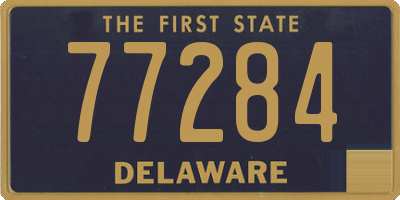 DE license plate 77284