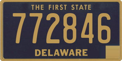 DE license plate 772846