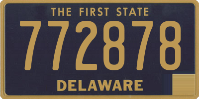 DE license plate 772878