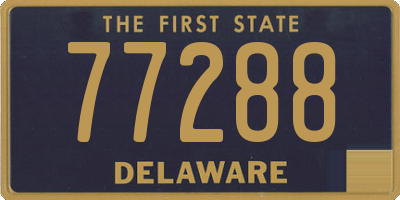 DE license plate 77288