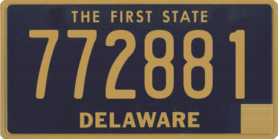 DE license plate 772881