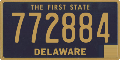 DE license plate 772884