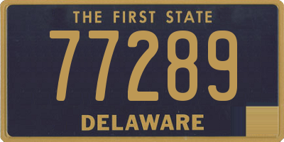 DE license plate 77289