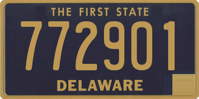 DE license plate 772901