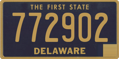 DE license plate 772902