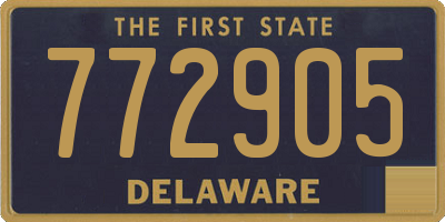 DE license plate 772905