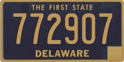 DE license plate 772907