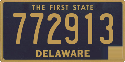 DE license plate 772913