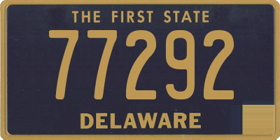 DE license plate 77292