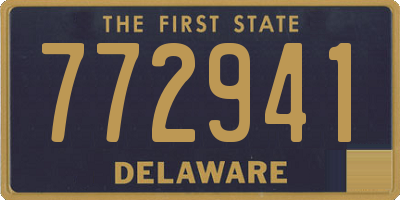 DE license plate 772941
