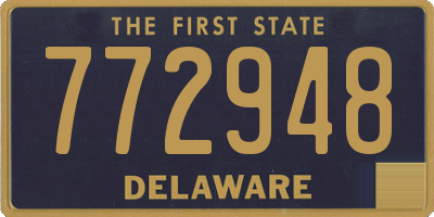 DE license plate 772948