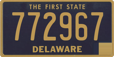 DE license plate 772967