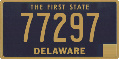 DE license plate 77297
