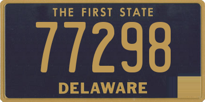 DE license plate 77298