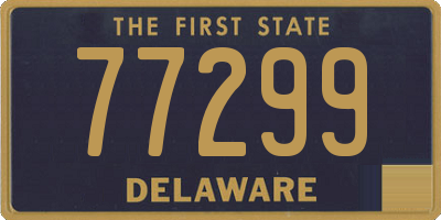 DE license plate 77299