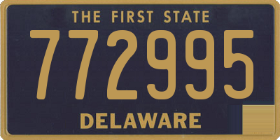DE license plate 772995