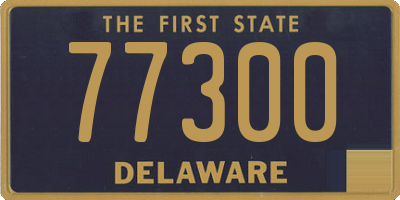 DE license plate 77300