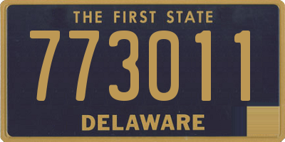 DE license plate 773011