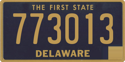 DE license plate 773013
