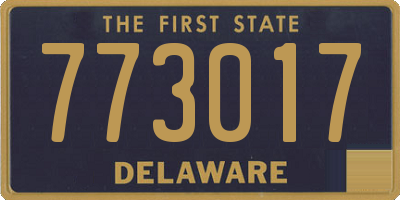 DE license plate 773017