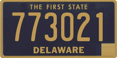 DE license plate 773021