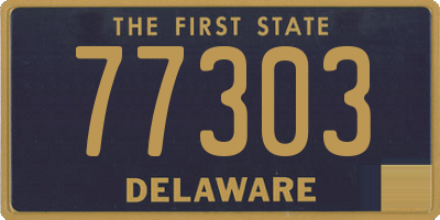 DE license plate 77303