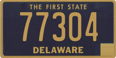 DE license plate 77304