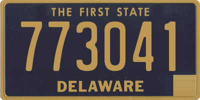 DE license plate 773041