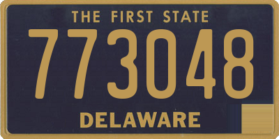 DE license plate 773048
