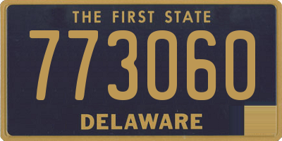 DE license plate 773060