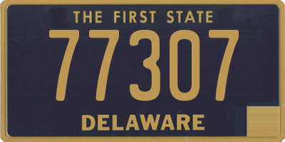 DE license plate 77307