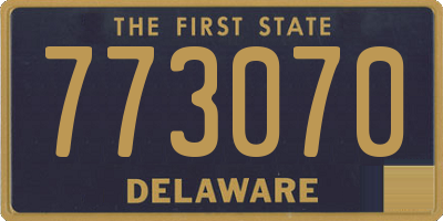 DE license plate 773070