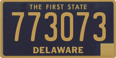 DE license plate 773073