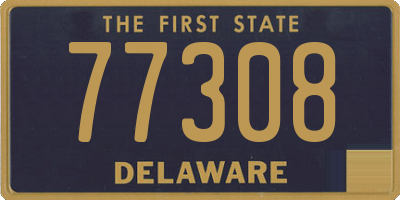 DE license plate 77308
