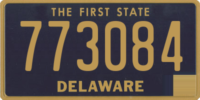 DE license plate 773084