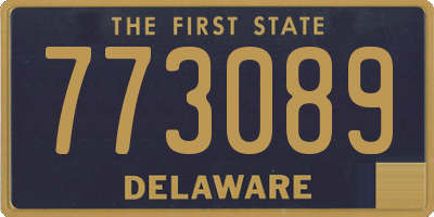 DE license plate 773089