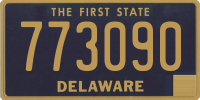 DE license plate 773090