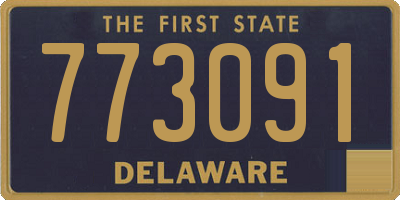 DE license plate 773091