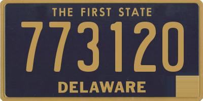 DE license plate 773120