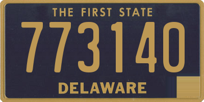 DE license plate 773140