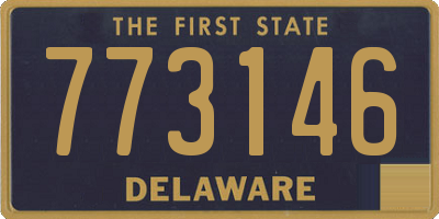 DE license plate 773146