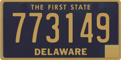 DE license plate 773149