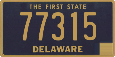 DE license plate 77315