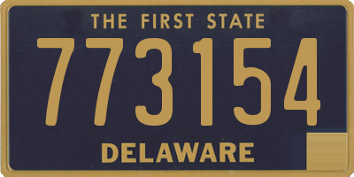 DE license plate 773154