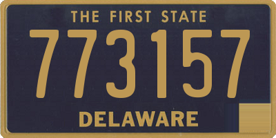 DE license plate 773157