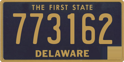DE license plate 773162
