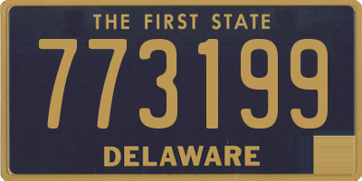 DE license plate 773199